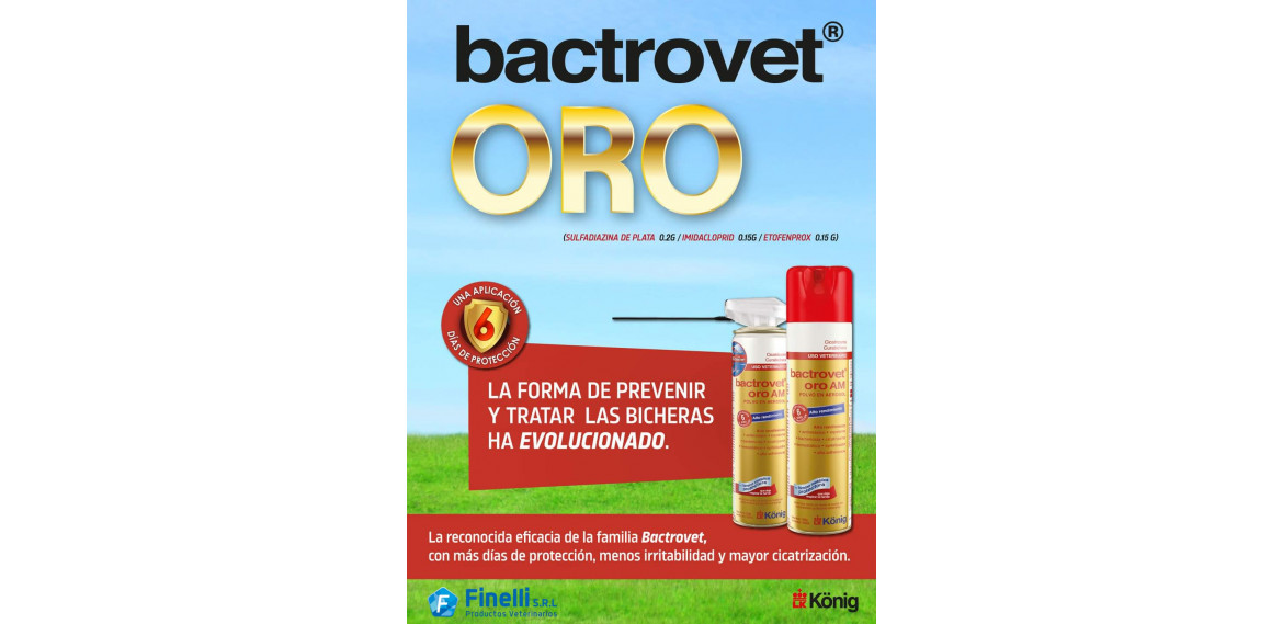 Bactrovet evoluciono e incorporamos el nuevo Bactrovet ORO